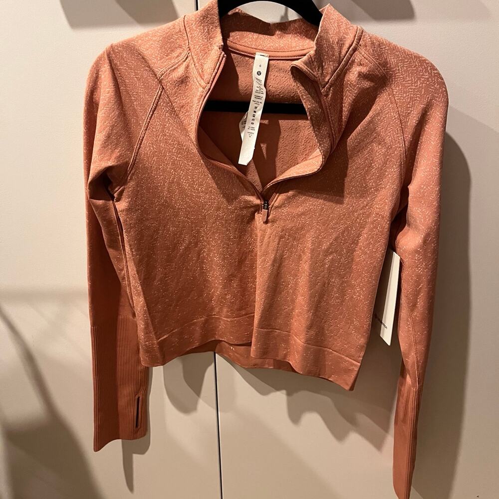 Lululemon Athletica Restless Crop 1/2 Zip NWT